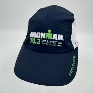 Boco Gear Ironman 70.3 Washington Maple Valley Finisher Hat Navy Blue Mesh Cap